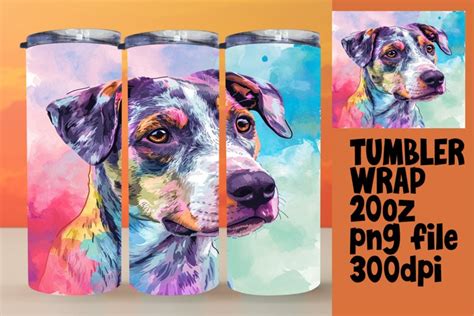 Vibrant Dog Impressions Tumbler