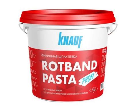 Шпаклевка финишная KNAUF rotband pasta profi, ротбанд паста профи, 5 кг ...