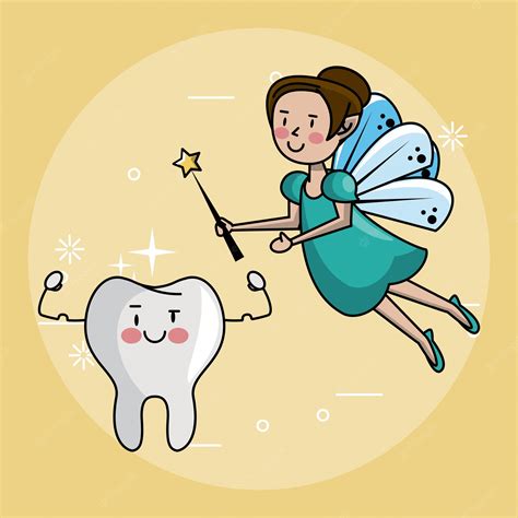 Premium Vector Tooth Fairy And Dental Care