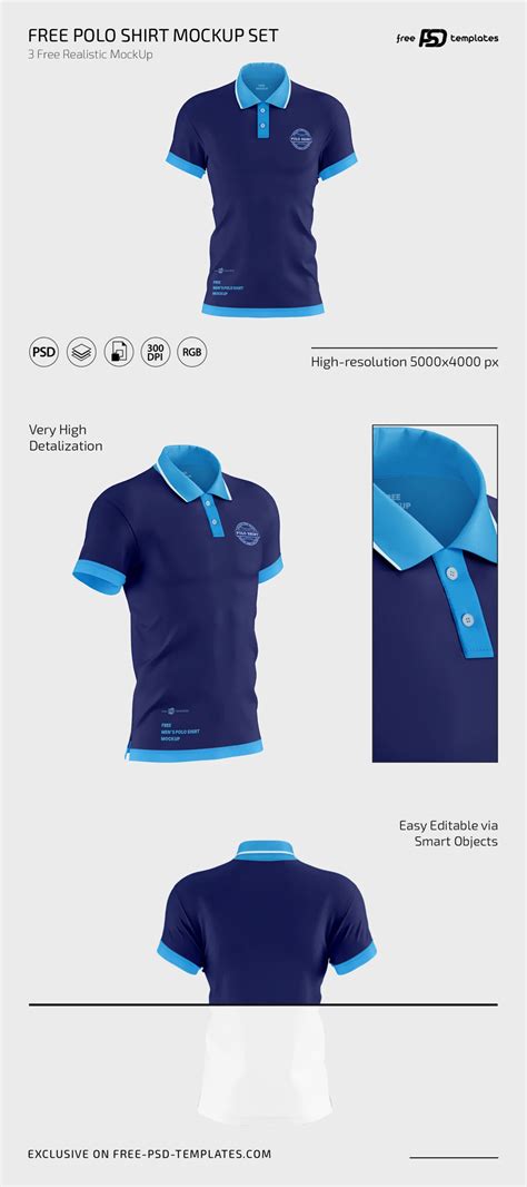 Polo Shirt Mockup Template Psd Free Factory Sale | dakora.com.co