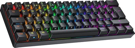 Ranked S60 Supernova 60 Hot Swappable Mechanical Gaming Keyboard 62 Keys Multi Color RGB