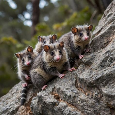 Playful Pursuits: Mountain Pygmy Possums Amidst the Rocky Outcrops ...