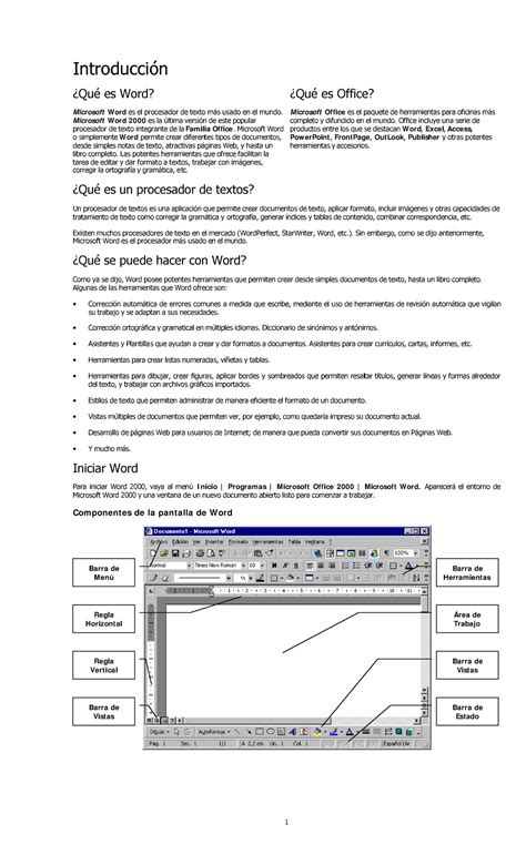 Pdf documento de computacion - Introducción ¿Qué es Word? Microsoft W ... 