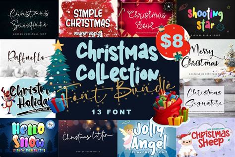 Christmas Collection Font Bundle (1679209)