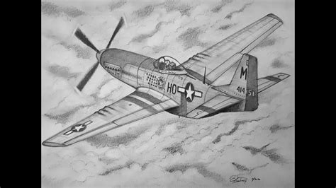 How To Draw A P 51 Mustang