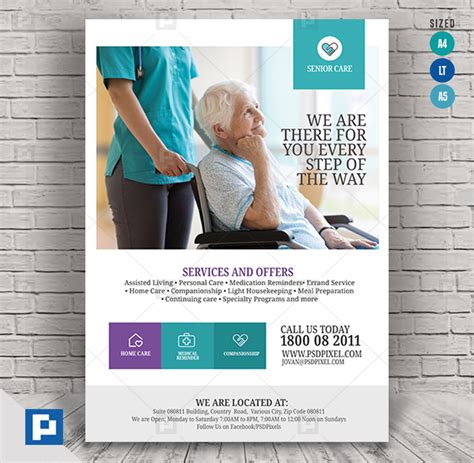 Senior Living Care Flyer Psdpixel