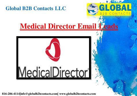 Medical Director Email Leads By Williamshaw Issuu