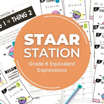 Th Grade Math Staar Practice Station Equivalent Expressions Teks