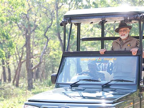 Pm Modi Shares More Pictures Of Amazing Visit To Bandipur Mudumalai