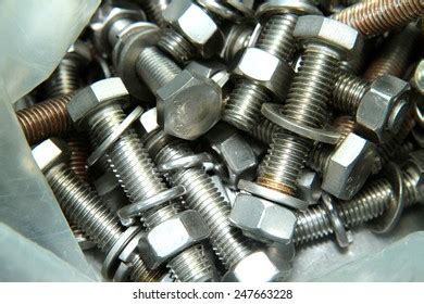 Stainless Steel Bolts Nuts Stock Photo 247663228 | Shutterstock