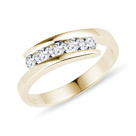 Five Stone Diamond Ring in Gold | KLENOTA