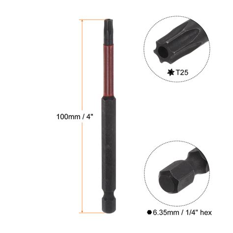 Pcs T Impact Embout Torx Tige Hexagonale Long Toile