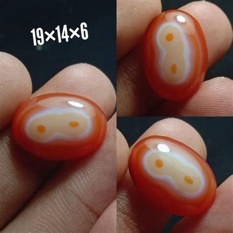 Jual Natural Batu Akik Motif Gambar Nomor Angka Antik X Agate Yaman