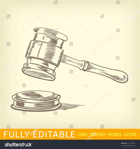 Paper And Gavel Over 3947 Royalty Free Licensable Stock Vectors