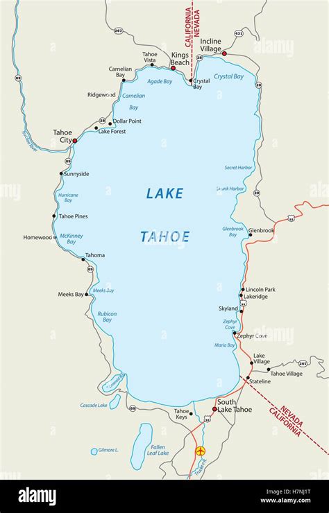 South Lake Tahoe Map