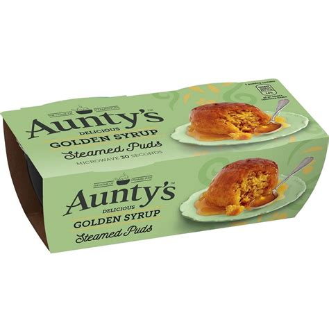 Aunty S Steamed Golden Syrup Puddings X G Pack Of Walmart