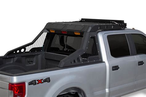 Jho Pickup Roll Bar Headache Chase Rack With Led Light Spare Tire Rack