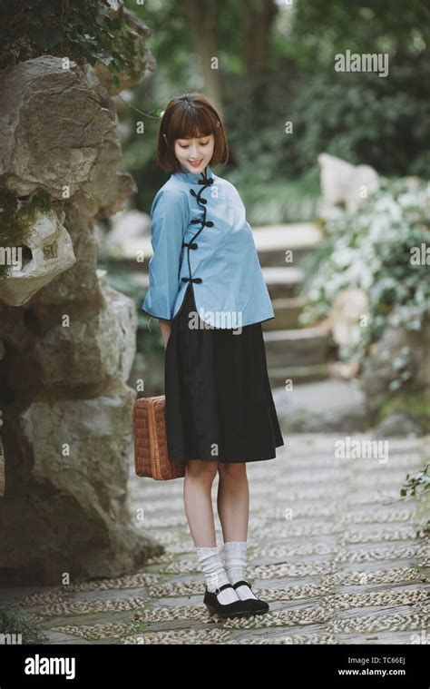 Student portrait Japanese department small fresh Republic of China ...