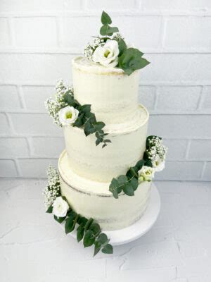 SEMI NAKED HOCHZEITSTORTE UNTEN GANACHEKATZE