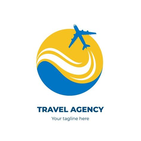 Free Duotone Tropical Travel Agency Logo Template