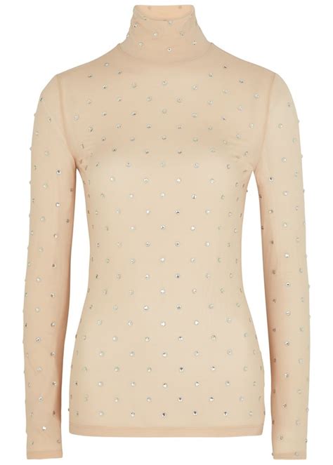 Paco Rabanne Crystal Embellished Stretch Jersey Top ShopStyle In 2022