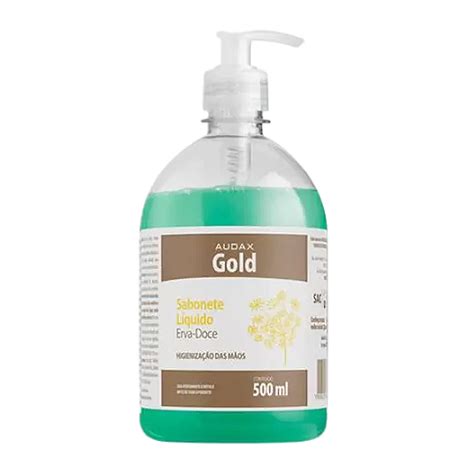 Sabonete L Quido Ml Gold Erva Doce Pump Audax Stars Produtos De