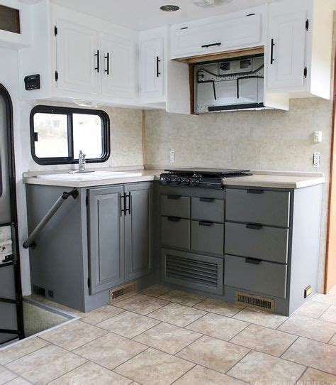 48 Awesome Rv Cabinet Makeover Ideas Rv Cabinets Motorhome Interior