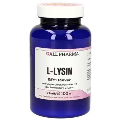 L Lysin Gph Pulver Gall Pharma Gmbh Online Shop