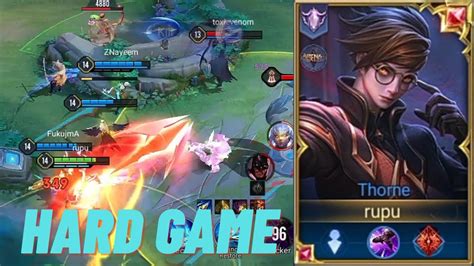 AoV THORNE PRO GAMEPLAY HARD GAME ARENA OF VALOR YouTube