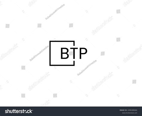 Btp Letter Initial Logo Design Vector Stock Vector (Royalty Free) 2295309161 | Shutterstock