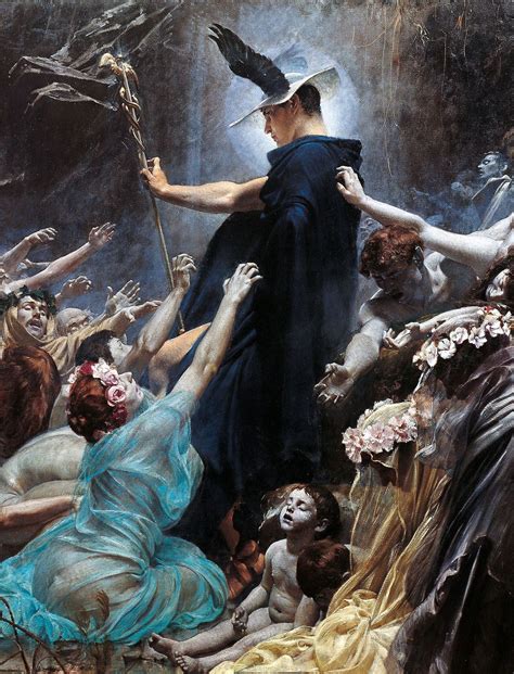 The Souls Of Acheron Detail Adolf Hirémy Hirschl Mythology Art