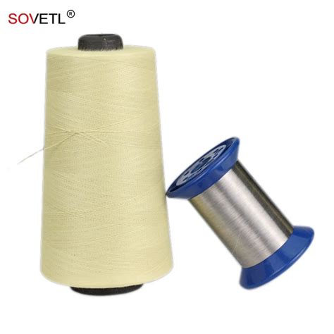 Aramid Stainless Steel Thread Enhanced Fireproof Fire Resistant Heat