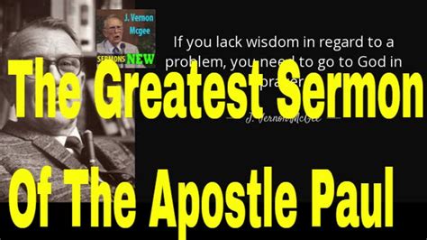 | J Vernon Mcgee Commentary | - The Greatest Sermon Of The Apostle Paul ...