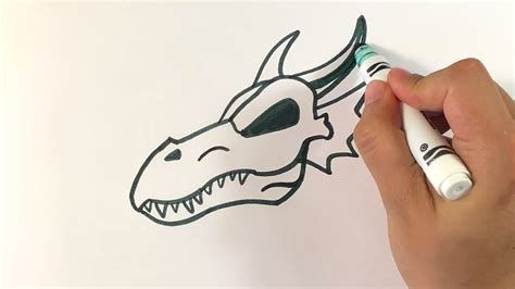 Skull And Dragon Drawing