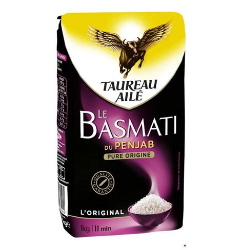 Riz Basmati Du Penjab Taureau Aile 1 Kg La Belle Vie Courses En