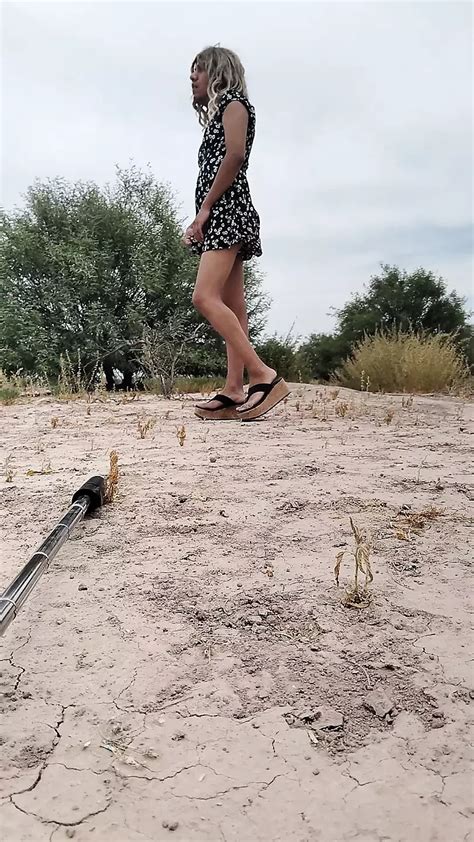 Cute Ladyboy In Minidress And Sandals Walks In Very Hot Mexican Shemale Porn XHamster