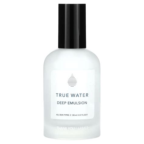 Thank You Farmer True Water, Deep Emulsion, 4.57 fl oz (130 ml ...
