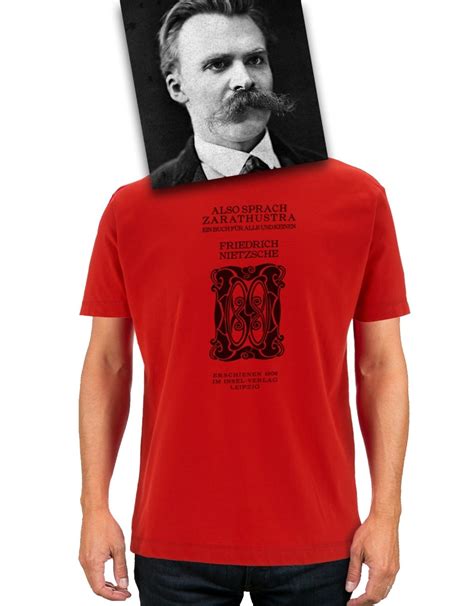 Friedrich Nietzsche Also Sprach Zarathustra Literair T Shirt Red