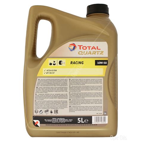 Total Quartz Racing W W Engine Oil Litres L