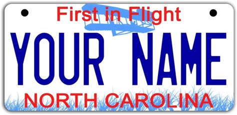 Temporary Motorcycle License Plate Nc