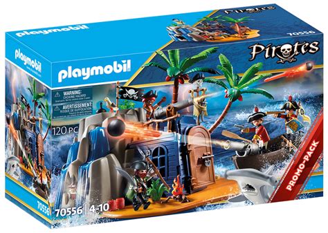 Playmobil Pirates Pas Cher Ile Des Pirates Avec Cachettes Au Tr Sor