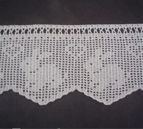 Pin by Josi Brandao on crochê Crochet curtain pattern Crochet edging