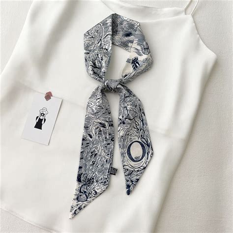 Foulard tendance chic CAPSULE PORTOFINO INTEMPOREL S By Azur Nacré