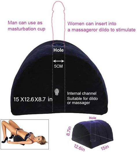 Buy Inflatable Half Moon Sex Pillow Love Position Cushion Couple Soft