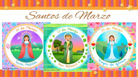 Santoral De Marzo Santos Del Mes De Marzo