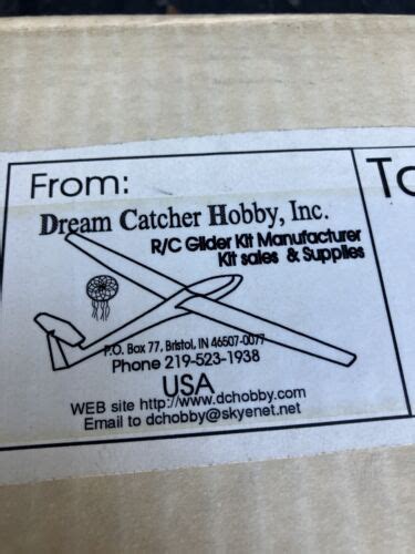 Dream Catcher Nomad Glider Sailplane Vintage Balsa R C Model Airplane