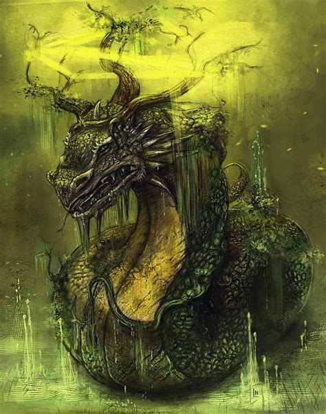 Swamp Dragon Painting