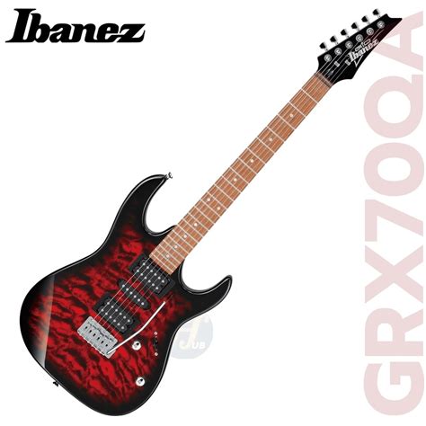 Ibanez Gio Grx Qa Electric Guitar Transparent Red Burst Shopee