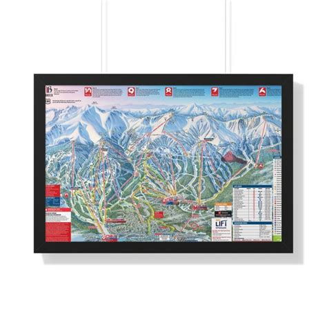 Breckenridge Ski Map Poster Etsy