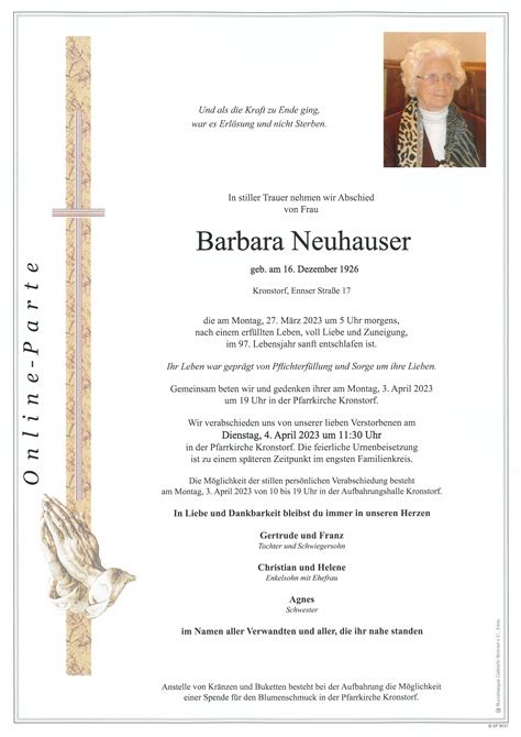 Barbara Neuhauser Bestattung Brixner Enns